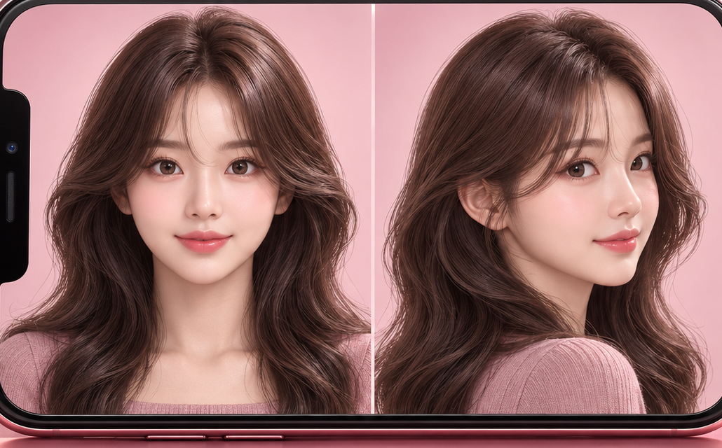 3D 가발 착용 미리보기